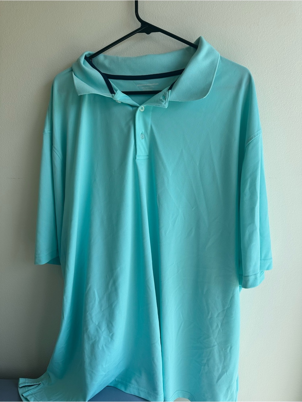 Amazon Essentials Men's Aqua Polo Shirt